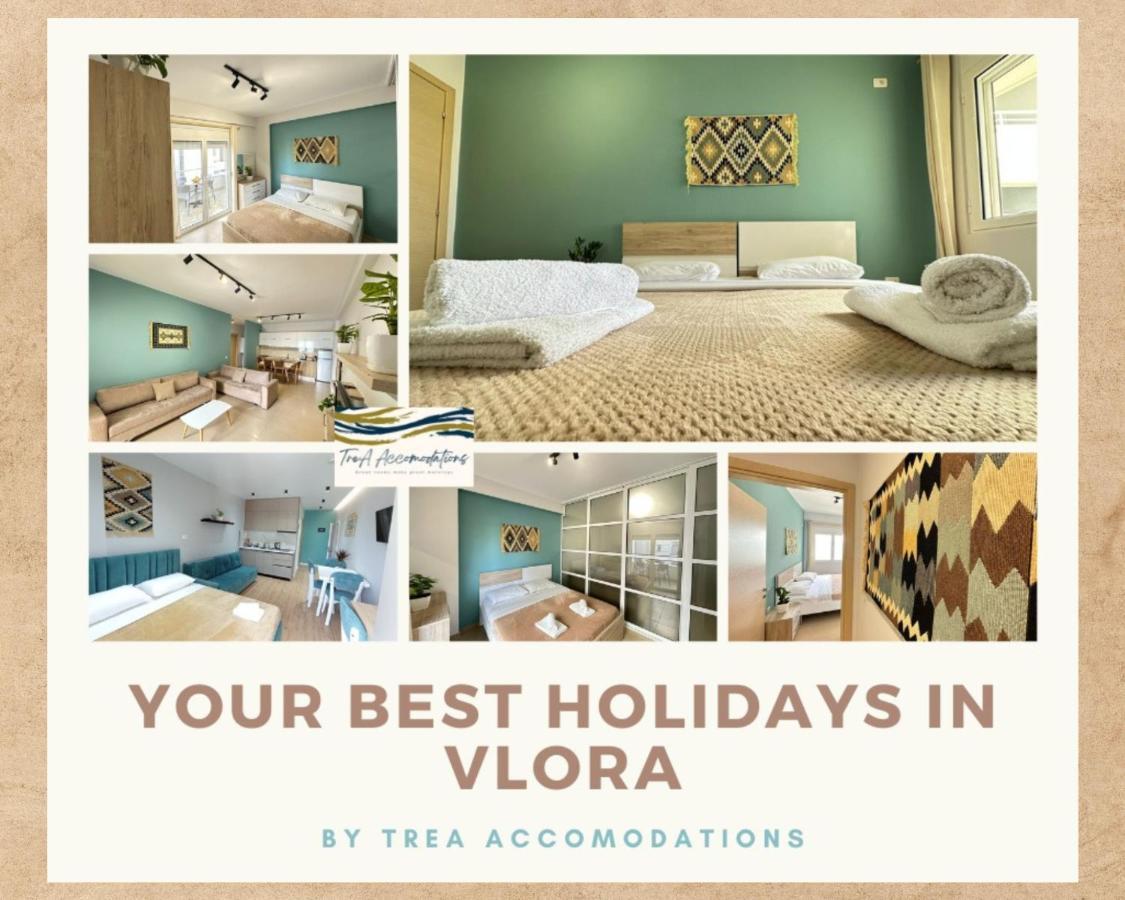 Vlorë Trea Accomodations - 2 Bedrooms - Riviera With Private Parking מראה חיצוני תמונה